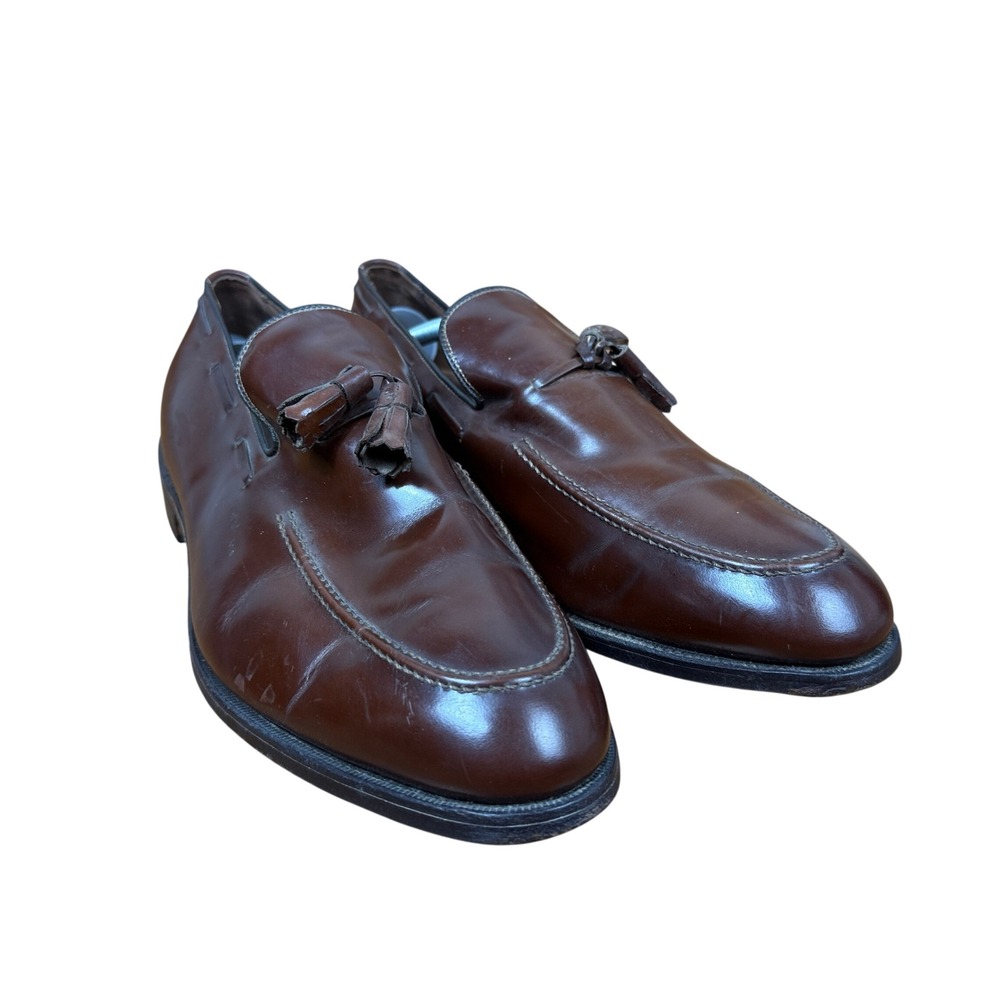 Allen Edmonds Tassel Loafers Mens 11.5 Brown Leather Dress Shoes 8753